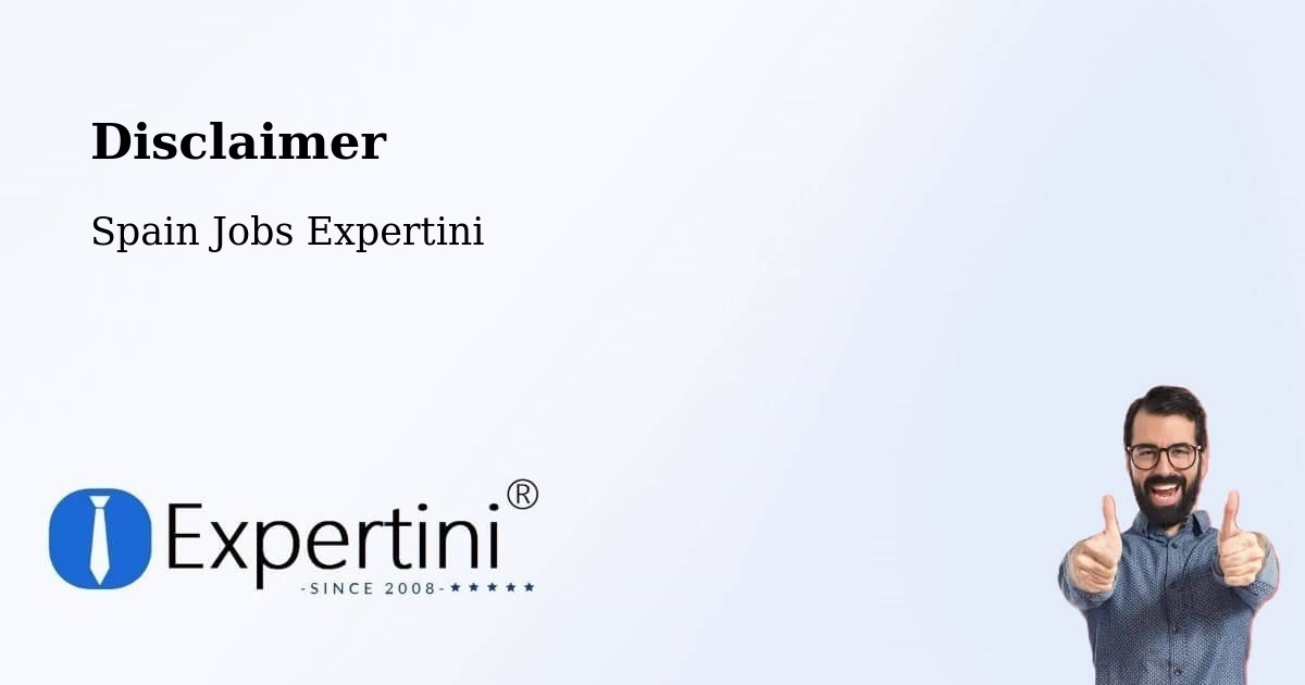 Disclaimer – Lerma - Spain Jobs Expertini